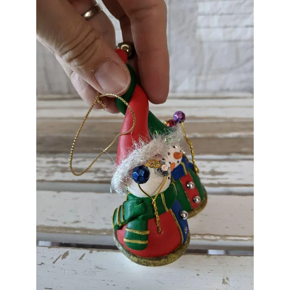 Snowman buddies‎ tangled Christmas holiday tree orn